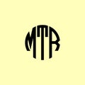 Creative Rounded Initial Letters MTR Logo
