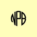 Creative Rounded Initial Letters NPB Logo