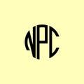 Creative Rounded Initial Letters NPC Logo