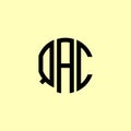 Creative Rounded Initial Letters QAC Logo