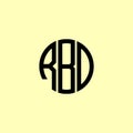 Creative Rounded Initial Letters RBD Logo
