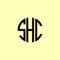 Creative Rounded Initial Letters SHC Logo Royalty Free Stock Photo