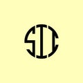 Creative Rounded Initial Letters SII Logo Royalty Free Stock Photo