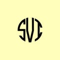 Creative Rounded Initial Letters SVI Logo Royalty Free Stock Photo