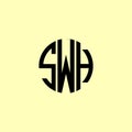 Creative Rounded Initial Letters SWH Logo