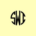 Creative Rounded Initial Letters SWI Logo