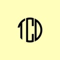Creative Rounded Initial Letters TCD Logo