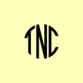 Creative Rounded Initial Letters TNC Logo