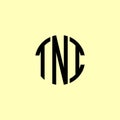Creative Rounded Initial Letters TNI Logo