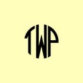 Creative Rounded Initial Letters TWP Logo