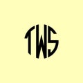 Creative Rounded Initial Letters TWS Logo