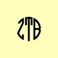 Creative Rounded Initial Letters ZTA Logo