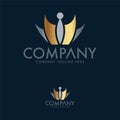 Creative Royal, King, Crown and Royalty Logo