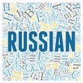 creative Russian alphabet texture background