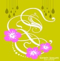 Creative sample design flower background Royalty Free Stock Photo