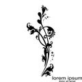 Creative sample design flower tribal tattoo