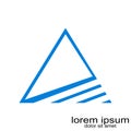Creative sample design triangel logo vector