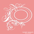 Creative sample design oval background