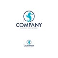 Creative Seahorse Logo Design Template Royalty Free Stock Photo