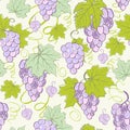 Creative seamless grape background.