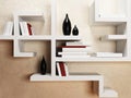 Creative shelves on the wall,