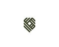 Creative shield logo. Universal security defense symbol. Guard flat icon. Vector illustration.