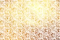 Unique golden sparkling digital texture pattern, abstract background