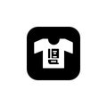 Creative shirt icon. Online Learning icon. Perfect for application, web, logo and presentation template. icon design solid rounded