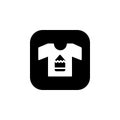 Creative shirt icon. Online Learning icon. Perfect for application, web, logo and presentation template. icon design solid rounded