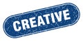 creative sign. creative grunge stamp. Royalty Free Stock Photo
