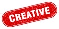 creative sign. creative grunge stamp. Royalty Free Stock Photo