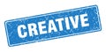 creative sign. creative grunge stamp. Royalty Free Stock Photo