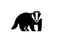 Creative simple Badger logo vector