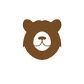 Creative simple Bear head logo