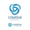 Creative simple design windmill logo.