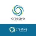 Creative simple design windmill logo.