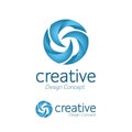 Creative simple design windmill logo.