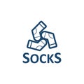 Creative Socks logo Design Vector Art Logo