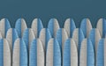 Creative soft feather background, 3d rendering