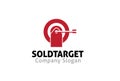 Sold Target Logo Design Illustration
