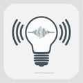 Creative Sound Wave Idea Icon Royalty Free Stock Photo
