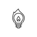 Creative Spark line icon Royalty Free Stock Photo