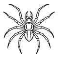 Creative Spider Vector Art Silhouette Royalty Free Stock Photo