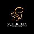 creative squirrel animal logo design icon symbol illustration-vector Royalty Free Stock Photo