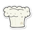 A creative sticker of a cartoon bakers hat Royalty Free Stock Photo