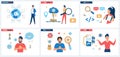 Creative strategy of cloud systems, code review, cyber security and network viruses set