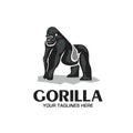 Creative strong Gorilla logo vector Royalty Free Stock Photo
