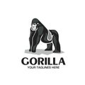 Creative strong Gorilla logo vector Royalty Free Stock Photo