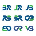 strong initial letter combination logo
