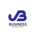 Creative strong initial letter jb logo